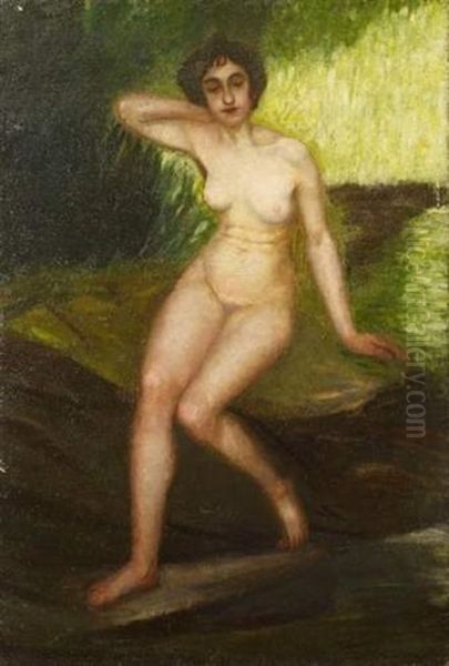 Baigneuse Oil Painting by Francisco Gonzales de Itturrino