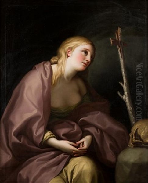 Maria Magdalena En El Desierto Oil Painting by Antonio Gonzalez Velazquez