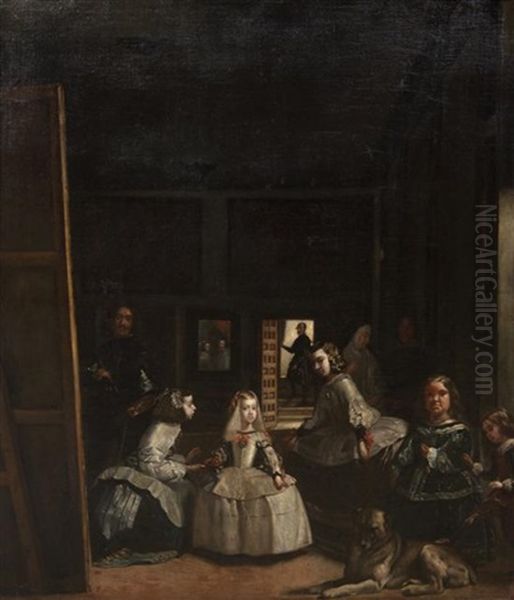 Las Meninas Oil Painting by Antonio Gonzalez Velazquez