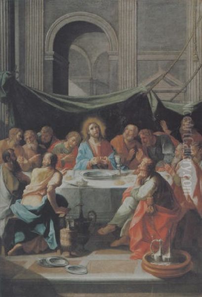 L'ultima Cena Oil Painting by Antonio Gonzalez Velazquez