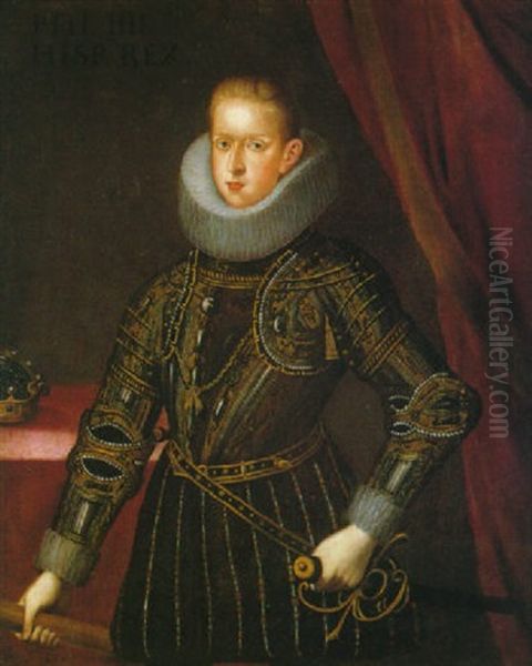 Retrato De Felipe Iv Oil Painting by Bartolome Gonzalez