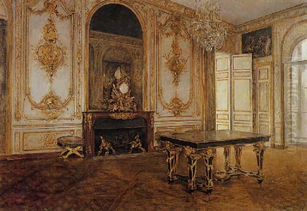 Interieur A Versailles Oil Painting by Juan Antonio Gonzalez