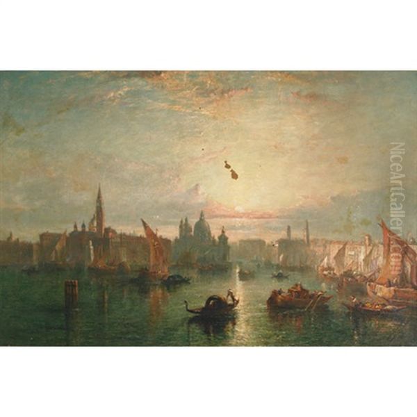 Towards Evening - Venice Oil Painting by Edward Angelo Goodall