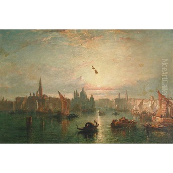 Towards Evening, Venice Oil Painting by Edward Angelo Goodall