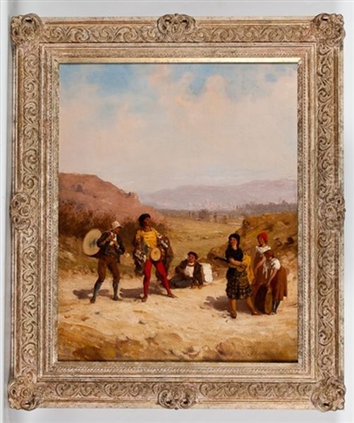 The Musicians Oil Painting by Frederick Goodall