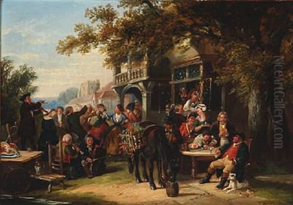 A Village Festival by Frederick Goodall