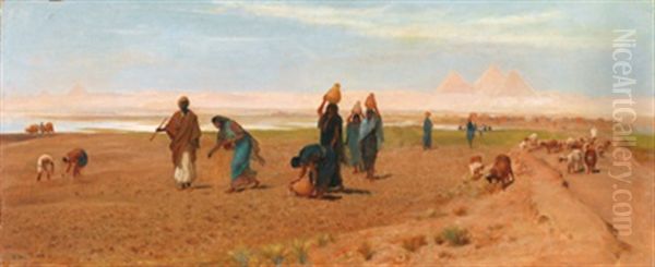 Die Tochter Des Scheichs Bei Der Aussaat by Frederick Goodall