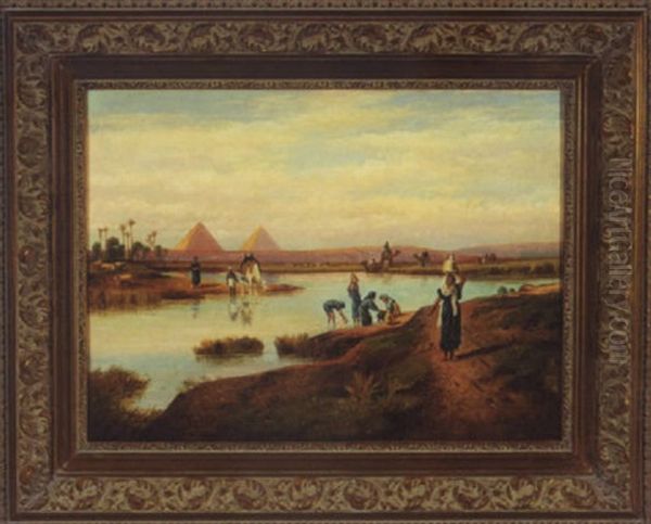 Egyptian Scene Oil Painting by Frederick Goodall