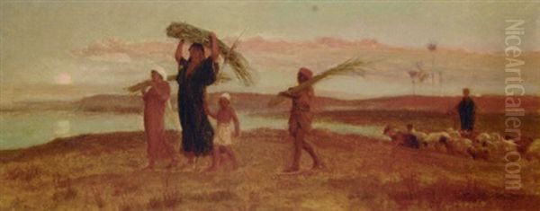 Time Of Joy In Egypt Oil Painting by Frederick Goodall