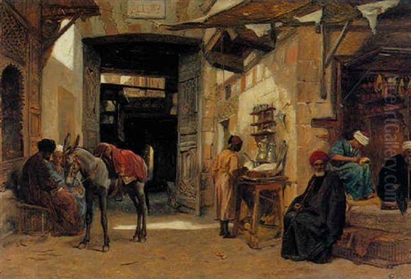 A Market, Cairo by Frederick Goodall