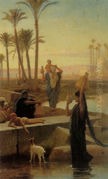 On The Nile Oil Painting by Frederick Goodall