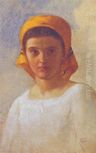 An Italian Beauty Oil Painting by Frederick Goodall