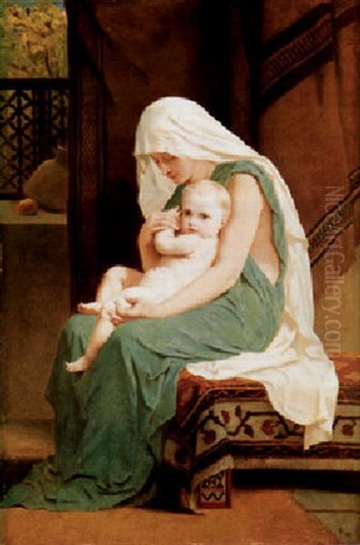 A Tender Moment Oil Painting by Frederick Goodall