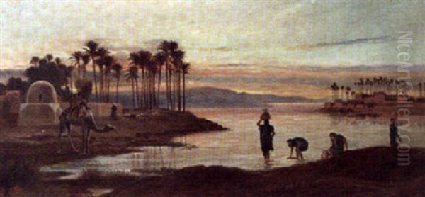 A View Of The Nile Oil Painting by Frederick Goodall