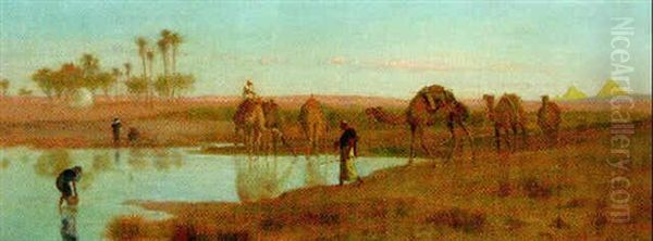 The Water Of The Nile Oil Painting by Frederick Goodall