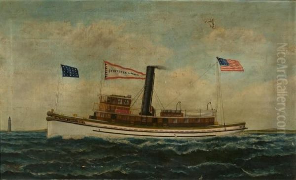 The 
 Sylvester L. Ward Oil Painting by Samuel Finley Morse Badger