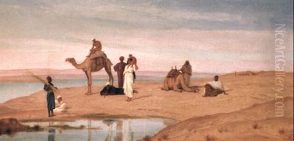 Encampment Along The Nile Oil Painting by Frederick Goodall