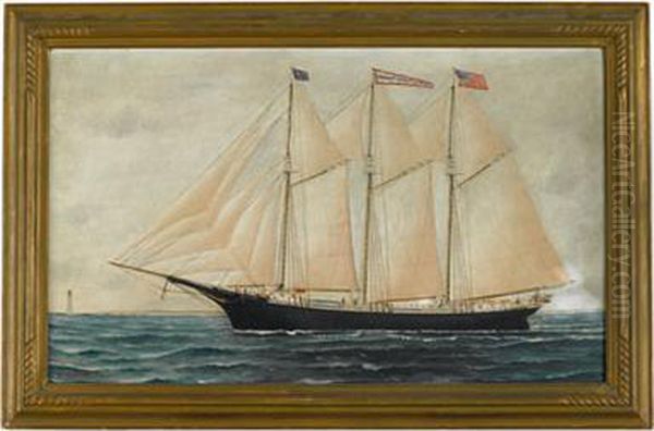 Probably Boston, Circa 1890s Oil Painting by Samuel Finley Morse Badger