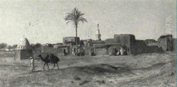 Desert Village, North Africa by Frederick Goodall