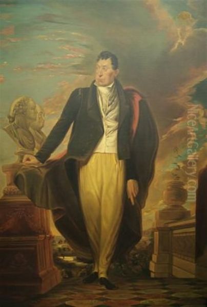 Marquis De Lafayette Oil Painting by Samuel Finley Morse Badger