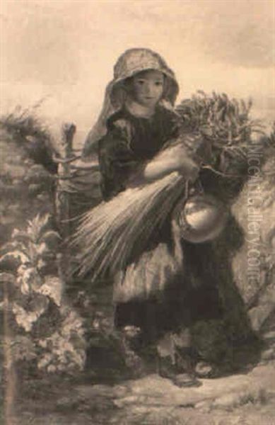 The Harvest Girl Oil Painting by Walter Goodall