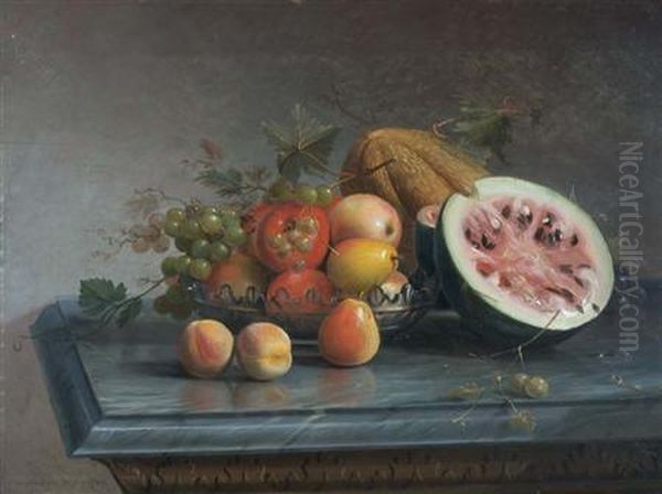 Still Life Oil Painting by Thomas Badger