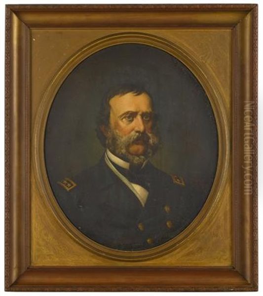 Portrait Of Rear Admiral Samuel Francis Du Pont (1803-1865) Oil Painting by Edward Ashton Goodes