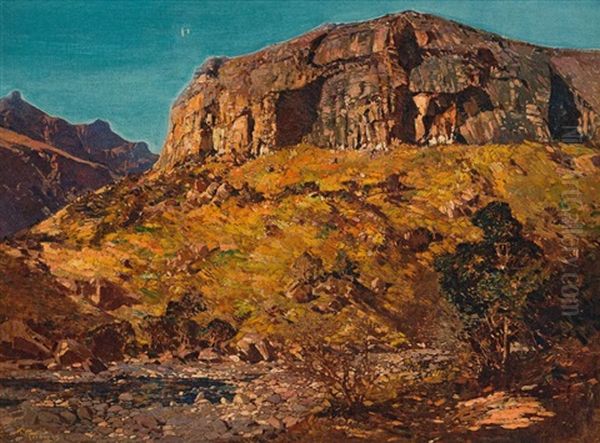 The Little Berg, Natal Oil Painting by Robert Gwelo Goodman