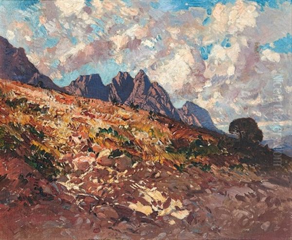 Jonkershoek, Cape Oil Painting by Robert Gwelo Goodman