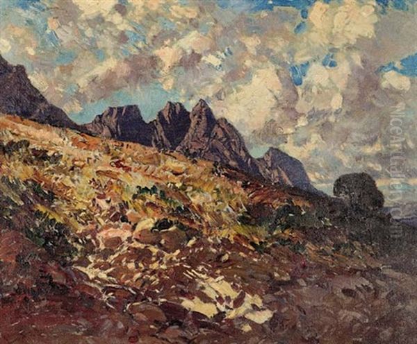 Jonkershoek, Cape Oil Painting by Robert Gwelo Goodman