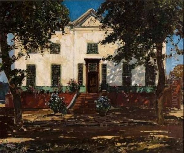 Uitkyk, Stellenbosch Oil Painting by Robert Gwelo Goodman