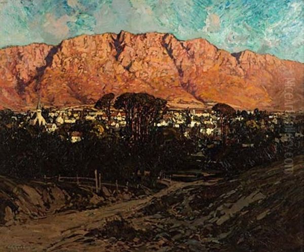 Full Of Flushed Heat - Tulbagh Oil Painting by Robert Gwelo Goodman