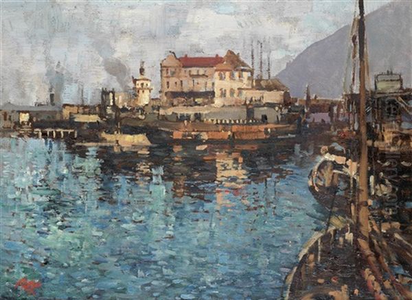 Cape Town Docks by Robert Gwelo Goodman