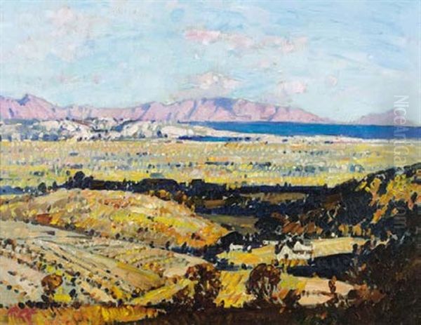 Extensive Cape Landscape Oil Painting by Robert Gwelo Goodman