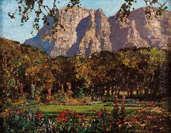 The Garden, Newlands House Oil Painting by Robert Gwelo Goodman