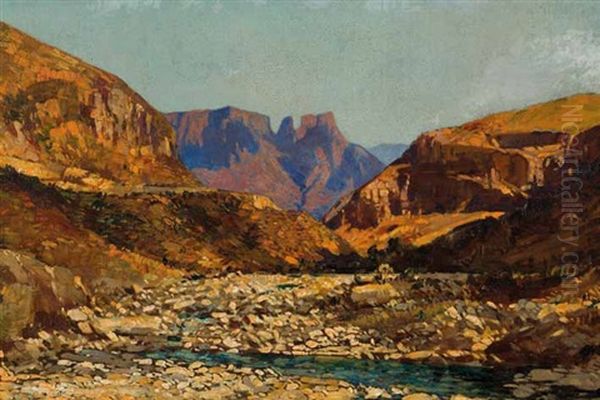 Source Of The Little Tugela Oil Painting by Robert Gwelo Goodman