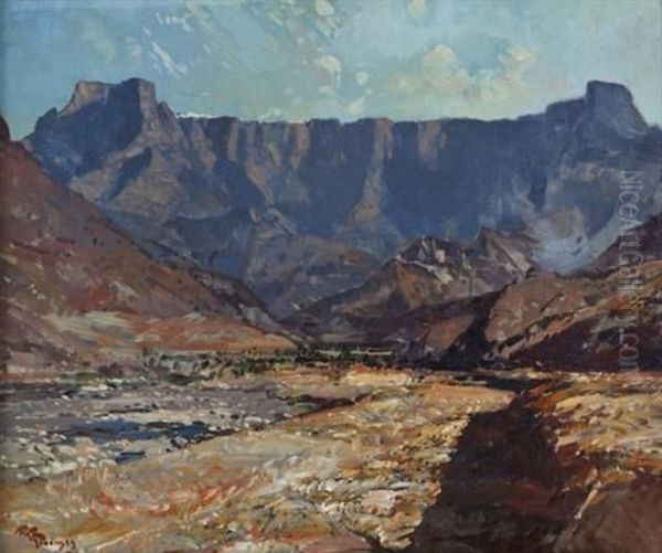 The Amphitheatre, Mont Aux Sources Oil Painting by Robert Gwelo Goodman