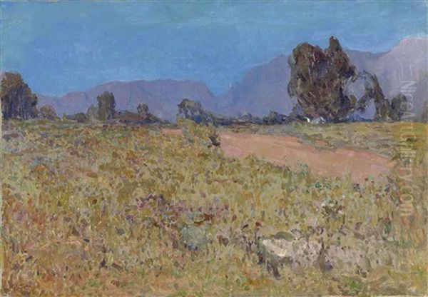 A Cape Landscape, South Africa Oil Painting by Robert Gwelo Goodman