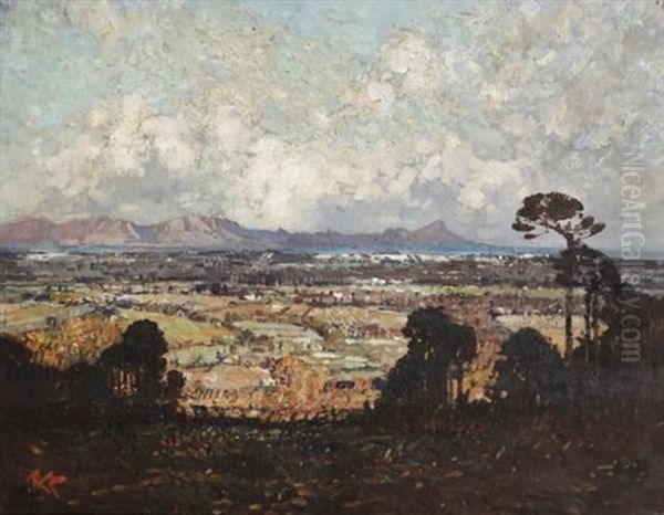 Constantia Valley Oil Painting by Robert Gwelo Goodman