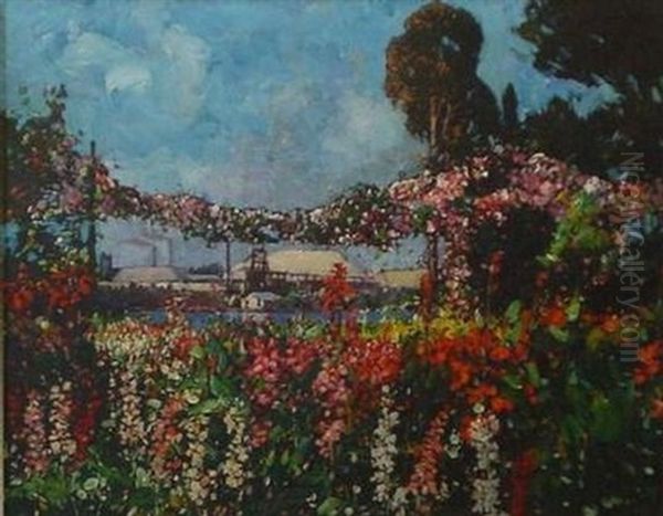 Garden Near Crown Mines Oil Painting by Robert Gwelo Goodman