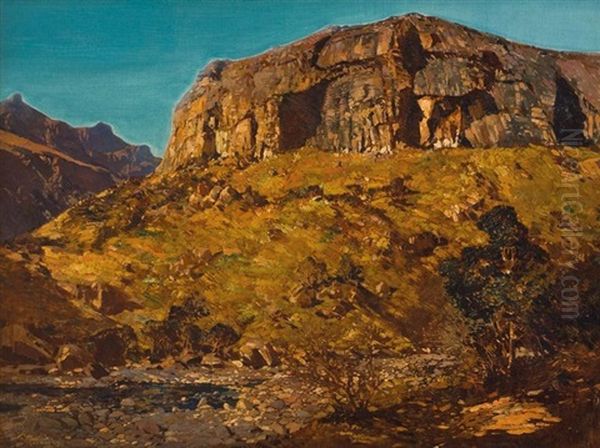 The Little Berg, Natal Oil Painting by Robert Gwelo Goodman