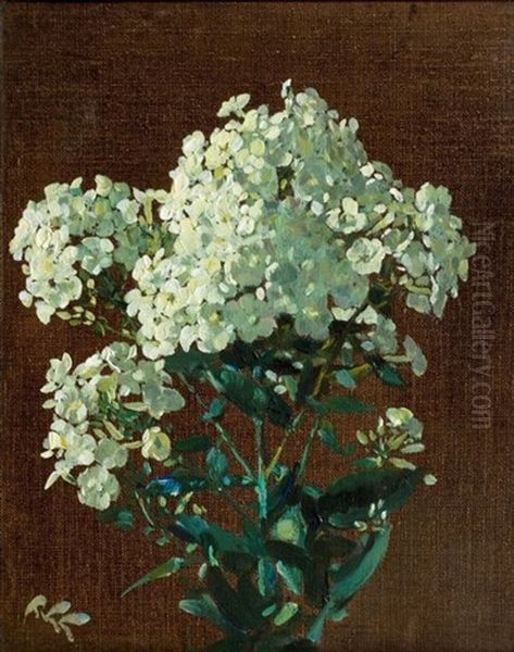 Phlox Oil Painting by Robert Gwelo Goodman