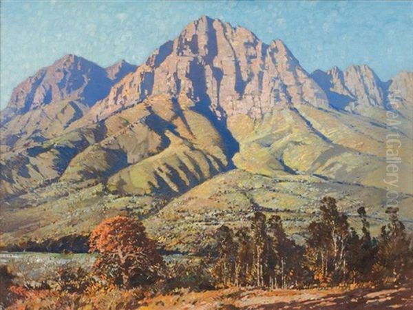 Cape Mountain Landscape Oil Painting by Robert Gwelo Goodman