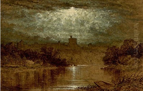 Mondschein Oil Painting by Albert Goodwin