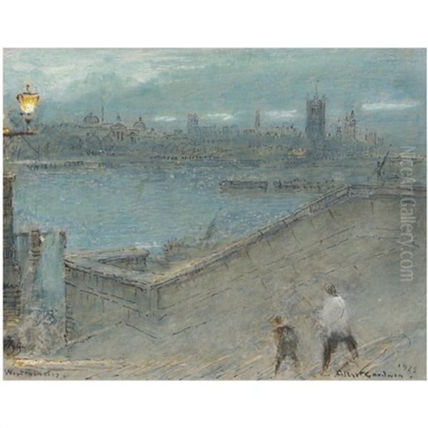 Untitled (various Sizes; 13 Works) Oil Painting by Albert Goodwin