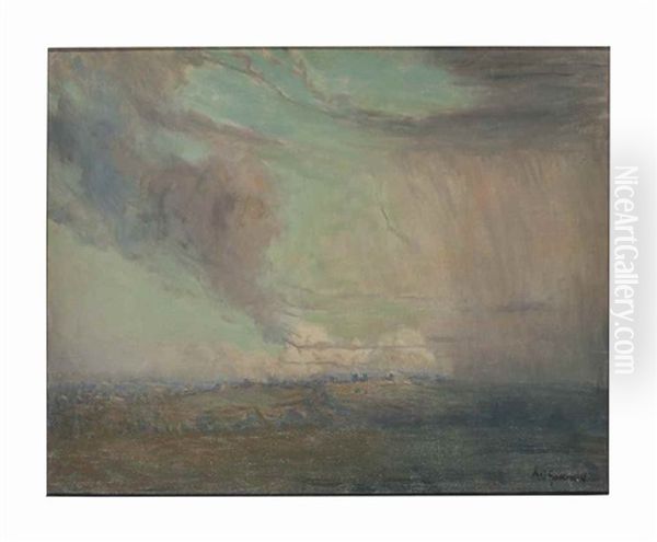 Cloud Effect, Rainstorm Oil Painting by Arthur Clifton Goodwin