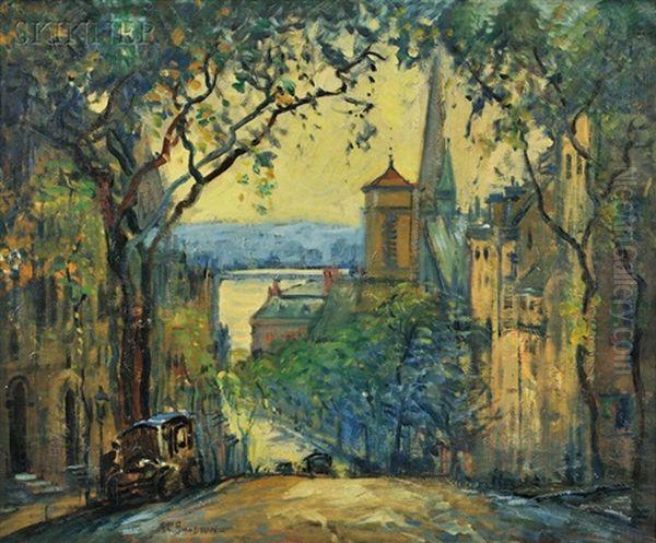 Mount Vernon Street Oil Painting by Arthur Clifton Goodwin