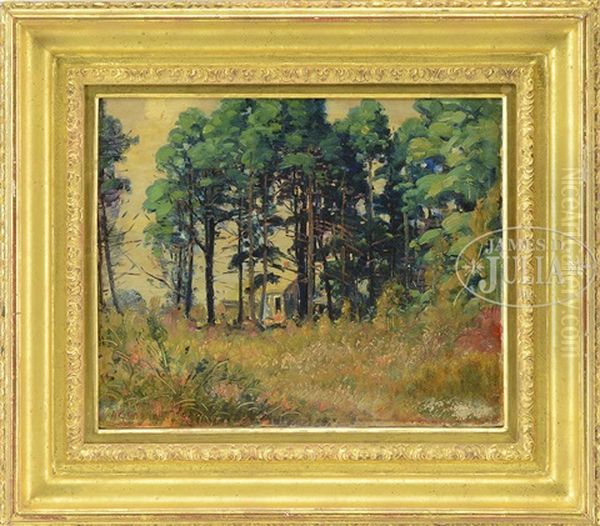 Cabin In The Woods Oil Painting by Arthur Clifton Goodwin