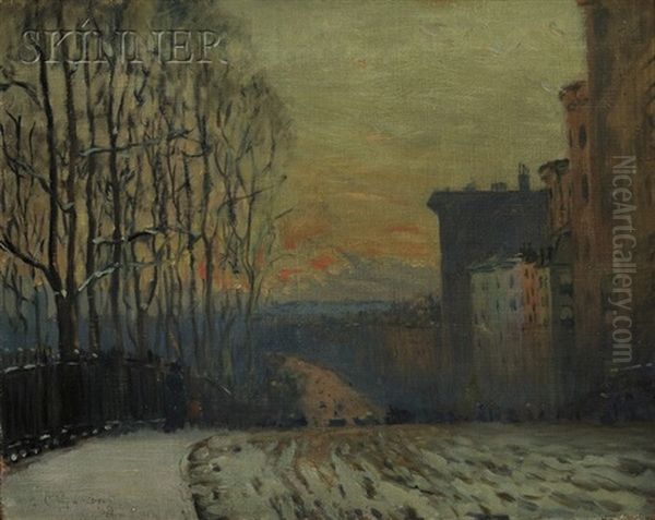 Beacon Street In Winter by Arthur Clifton Goodwin