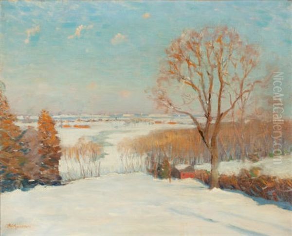 City Point, Boston Oil Painting by Arthur Clifton Goodwin